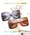 New fashionable oversized square sunglasses, retro and personalized sunglasses for big faces, versatile for street style and beach glasses Item Picture